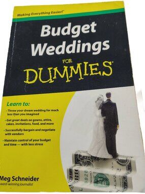 Budget Weddings For Dummies self-help book, published by Wiley & Sons